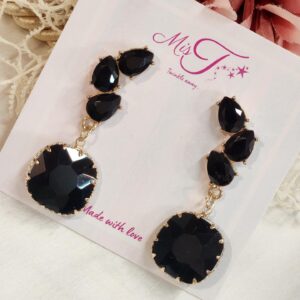 Black Fence Jacket Earrings