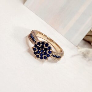 Sapphire Blue Constellation Ring (size 6)