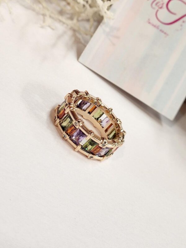 Multi Colour Broad Band Ring (size 6,size 7,size 9) - Image 2