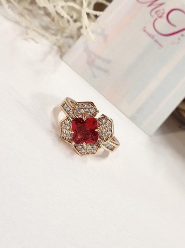 Red Clover Ring (size 7,size 8)