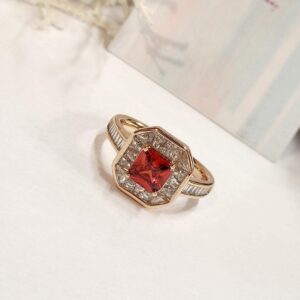 Wine Red Sleek Band Ring (size 7,size 8)