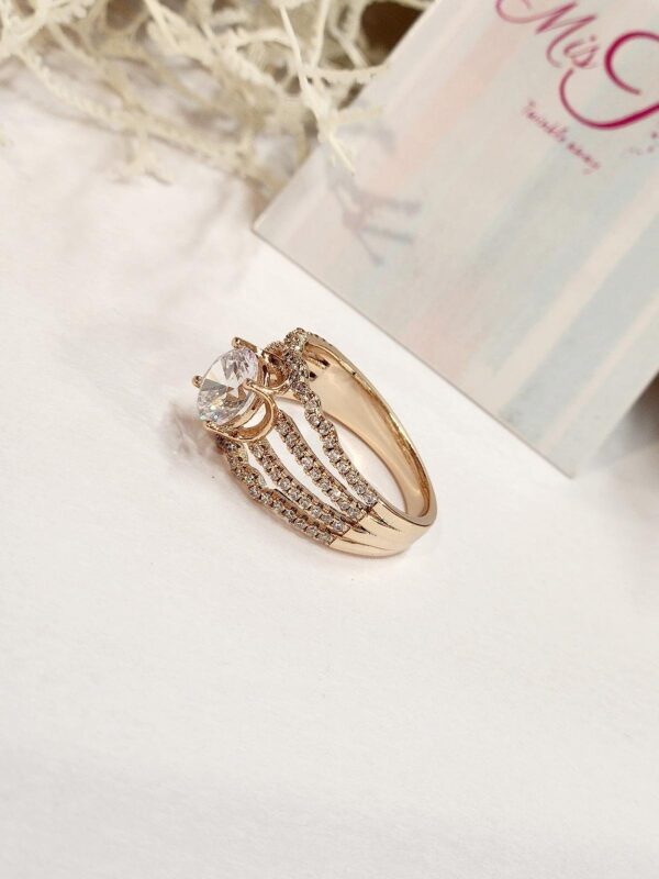 Solitaire Twinkle Band Ring (size 7) - Image 2