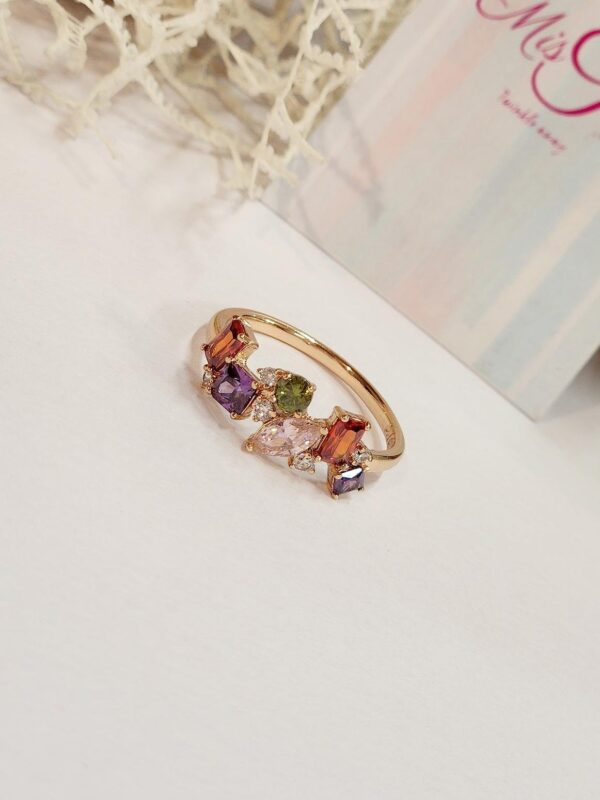 Multi colour Band Ring (size 10)