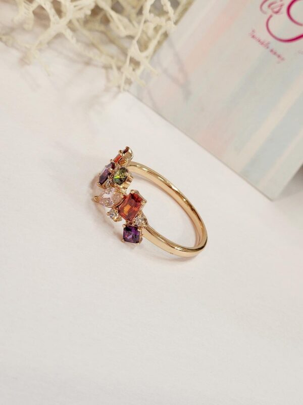Multi colour Band Ring (size 10) - Image 2