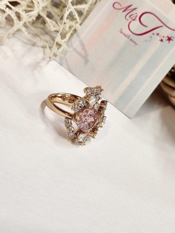 Blush Pink Cluster Ring (Adjustable) - Image 2