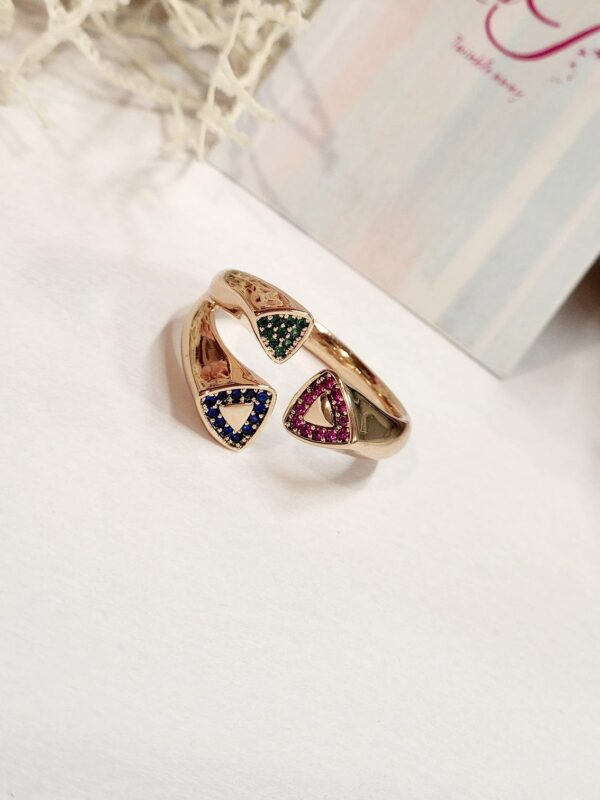 Multi Colour Nano Setting Ring (size 9)