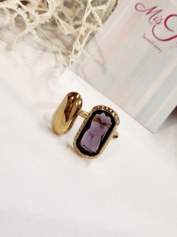 Amethyst Nugget Ring (Adjustable)