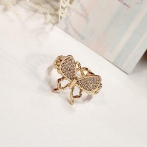 Butterfly Spiral Band Ring(Adjustable)
