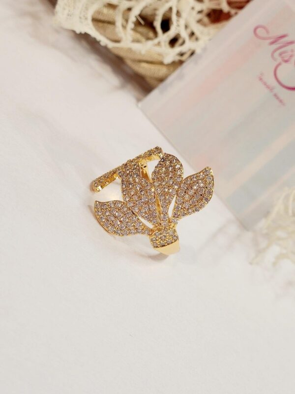 Vine Cuff-Style Ring (Adjustable) - Image 2