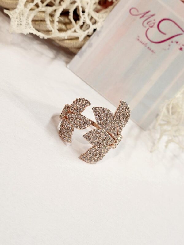 Leaf Cuff-Style Ring (Adjustable)