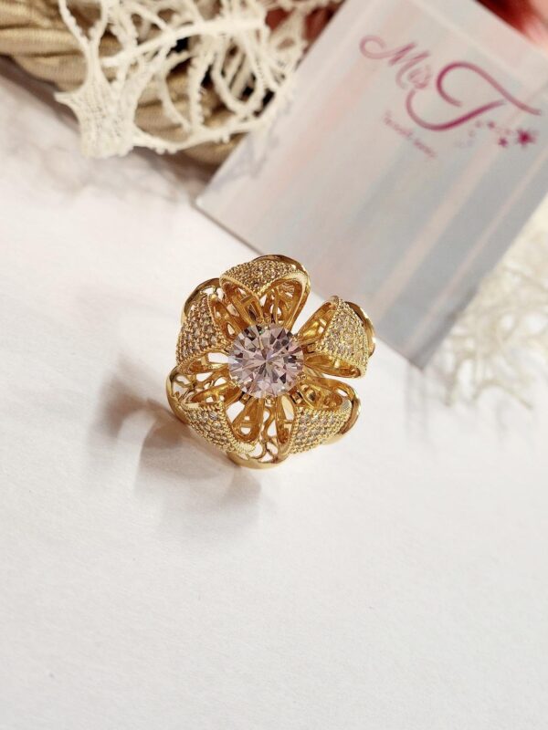 Gilded brass Ring (Adjustable) - Image 2