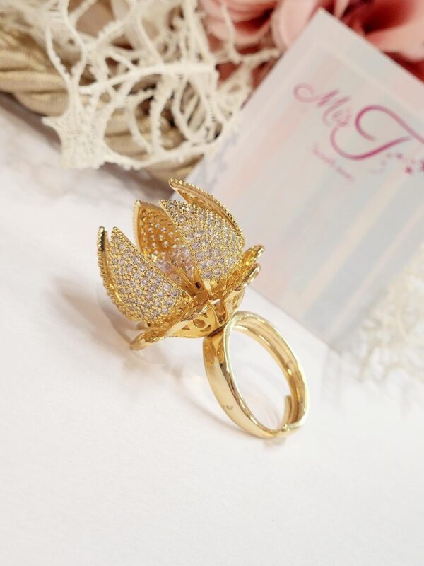 Gilded brass Ring (Adjustable) - Image 3