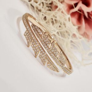 Front Open Rose Finish Bracelet