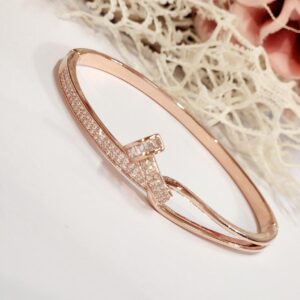 Rose Finish Nail Bracelet