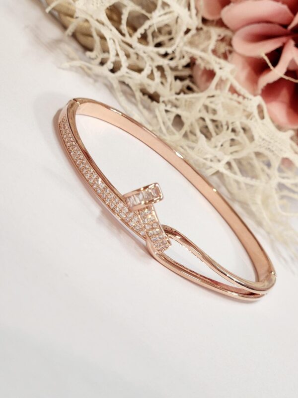 Rose Finish Nail Bracelet