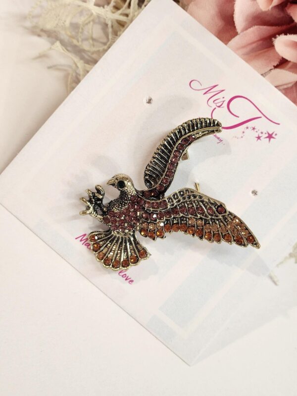Subtle Tone Eagle Brooch
