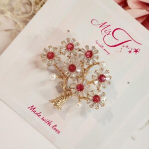 Pinwheel Tree Brooch