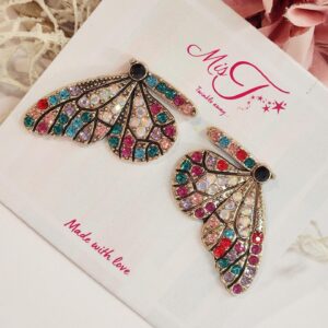 Half Half Butterfly Earrings
