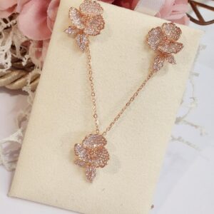 Rose Finish Luxe Pendant set