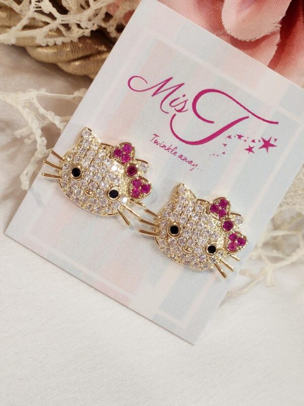 Kitty Bow Studs