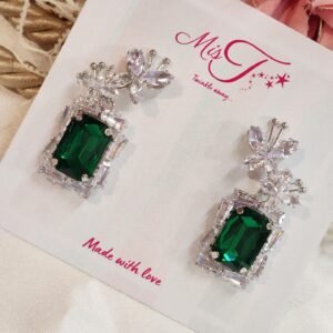 Butterfly Bottle Green Earrings