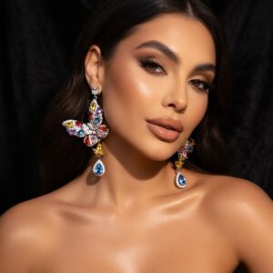 Multi Butterfly Winged Earrings