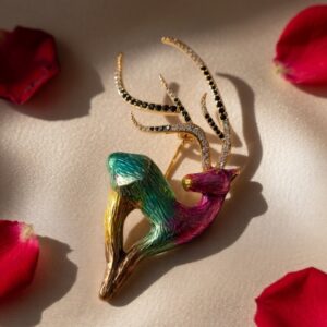 Majestic Reindeer Aura Brooch