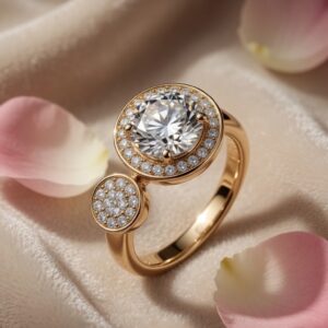 Fiery & Sparkling Elegant White Royale Ring (size, 6)