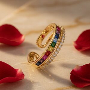 Majestic Multi Radiant Band Ring (size 6)