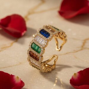 Monarch Multi Regal Band Ring (size. 6)