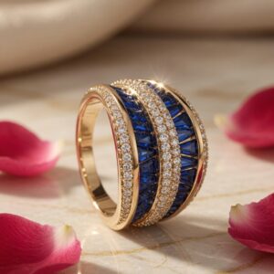 Trillion Baguette Unique Desire Ring  (size7,9)