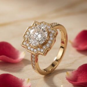 Crown Jewel Solitaire Profile Ring (size 7)