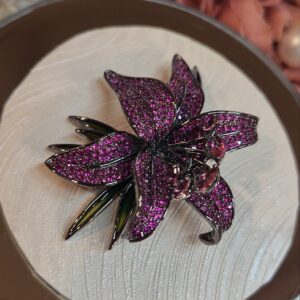 Imperial Glam Royal Ruby Brooch