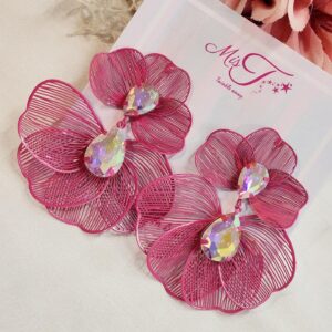 Matte Wine Earrings