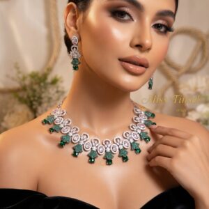 Emerald Green Diva Choker set