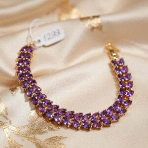 Purple Luxury Marquise Tennis Bracelet
