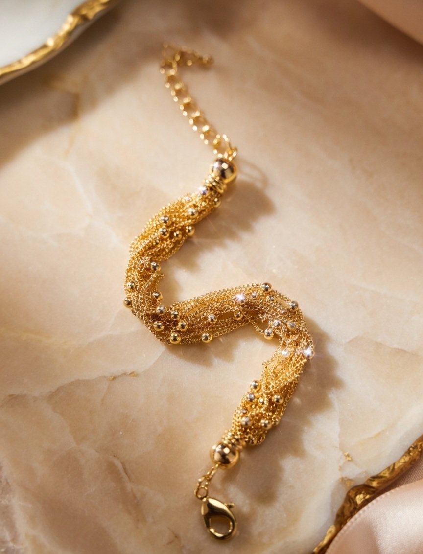 Iconic Gold Chains Bracelet for Women – Crystal Luxury Jewelry
