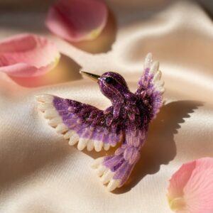 Purple Free Bird Brooch