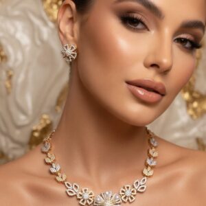 Pearl Passion Choker Set in Golden Finish