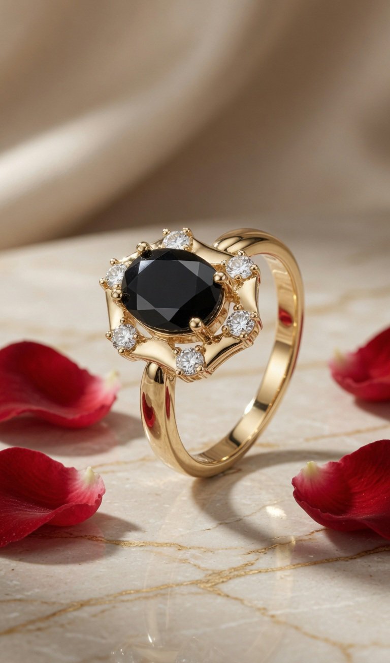 Bold Black Soft Luxe Ring