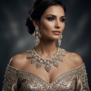 Nazakat Glow Antique Finish Choker Set for Festival Wear