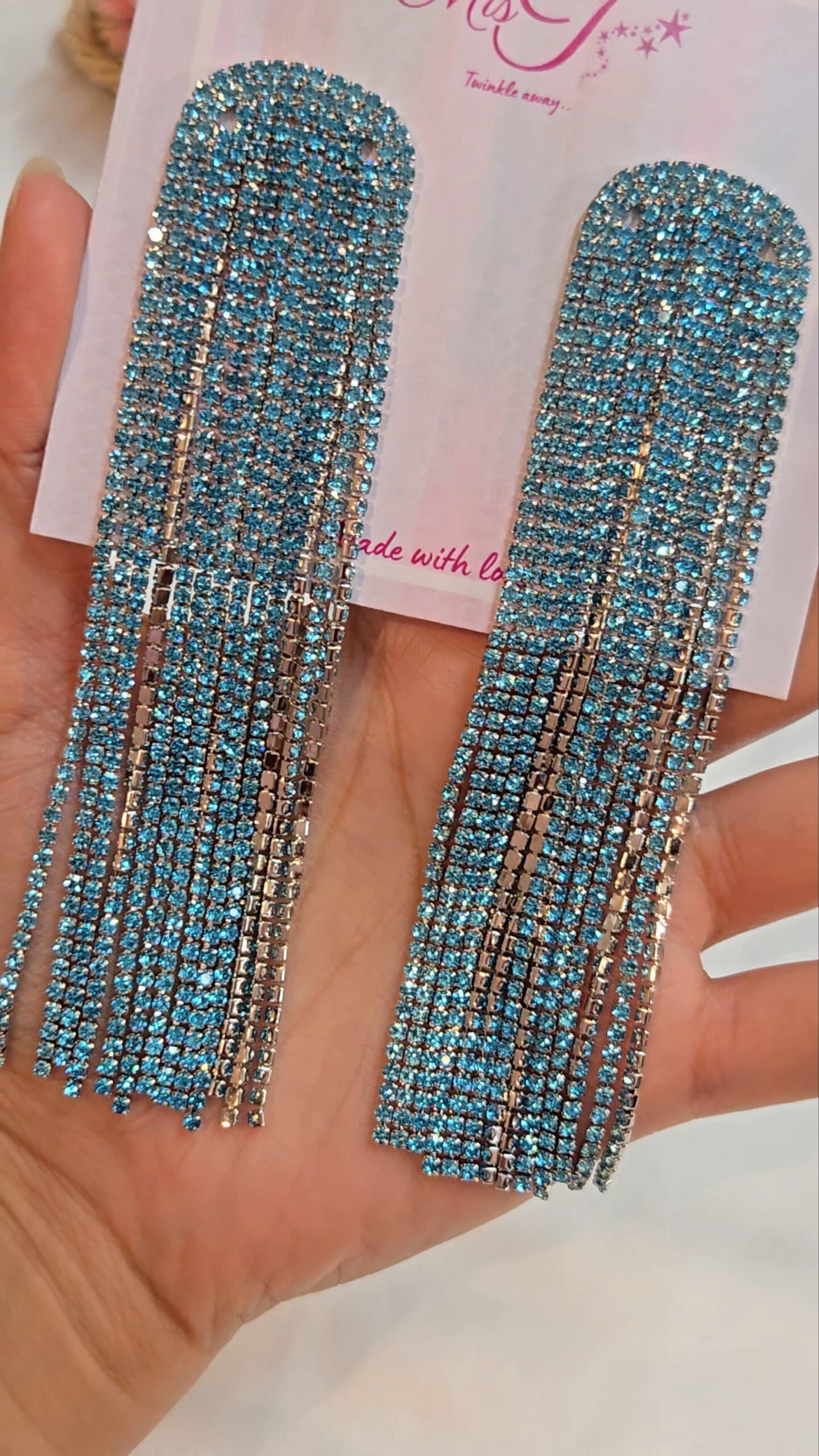 Firoza Contemporary Tassel Earrings - Image 2