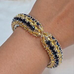 Royal Sapphire & Citrine CZ Bracelet