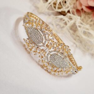 Sunset Bloom Zirconia Openable Bracelet