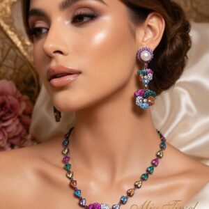 Multi Colour Garland Necklace Set