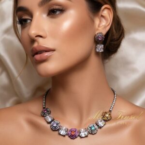 Elegance in Flowers Choker Set