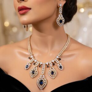 Sapphire Blue Royale Choker Set