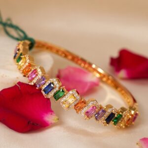 Dream Multi Gold Finish Side Openable bracelet