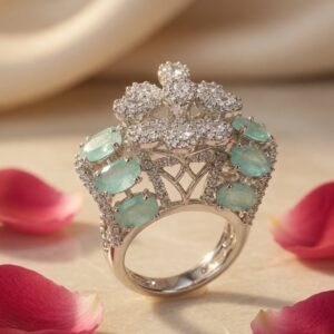 Mint Green Treasure Trunk Ring