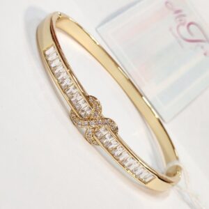 Infinity Gold Finish Side Openable bracelet